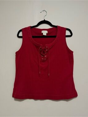 Vintage 90s Laura Lace-Up Tank